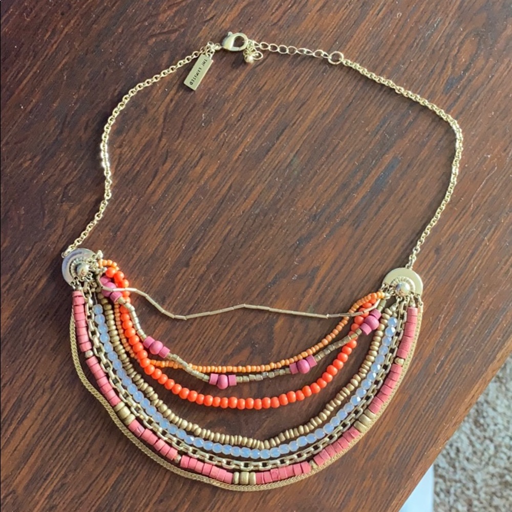 The Limited necklace (Coral & gold)